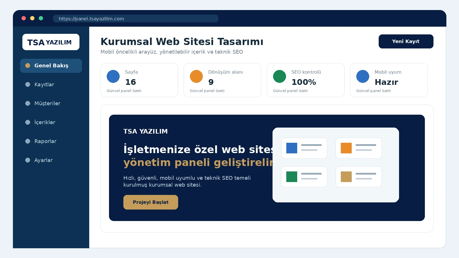 Web Sitesi Tasarımı hizmeti